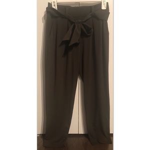 Express Mid-rise Sash Pants